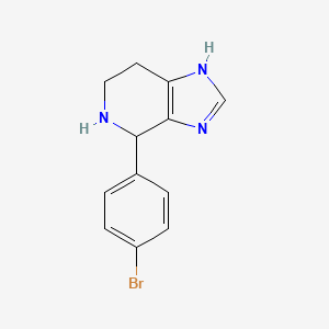 molecular formula C12H12BrN3 B1279579 4-(4-溴苯基)-4,5,6,7-四氢-3H-咪唑并[4,5-c]吡啶 CAS No. 7271-11-6