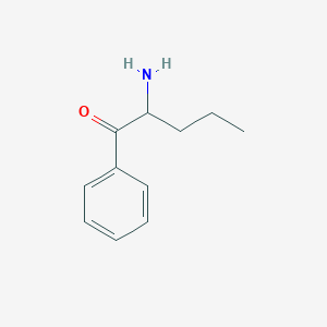 molecular formula C11H15NO B12795853 2-Amino-1-phenylpentan-1-one CAS No. 31952-46-2