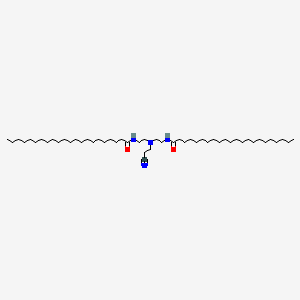 molecular formula C51H100N4O2 B12795854 Docosanamide, N,N'-[[(2-cyanoethyl)imino]di-2,1-ethanediyl]bis- CAS No. 70682-70-1