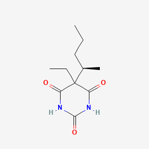 molecular formula C11H18N2O3 B12795884 (+)-Pentobarbital CAS No. 21045-50-1