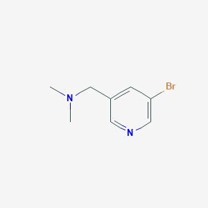 molecular formula C8H11BrN2 B1279590 1-(5-Bromopyridin-3-yl)-N,N-dimethylmethanamine CAS No. 908864-98-2