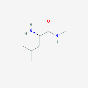 molecular formula C7H16N2O B1279592 (2S)-2-amino-N,4-dimethylpentanamide CAS No. 64569-68-2