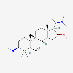 molecular formula C28H48N2O B12795960 Cyclovirobuxeine A CAS No. 7727-91-5