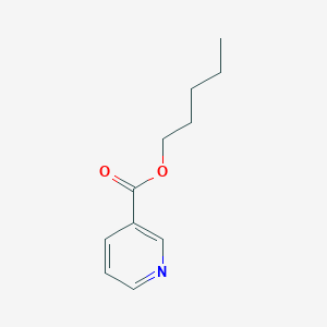 molecular formula C11H15NO2 B12795991 Nicotinic acid, pentyl ester CAS No. 49558-04-5