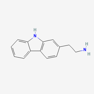 molecular formula C14H14N2 B12796102 9H-Carbazole-2-ethanamine CAS No. 67777-62-2