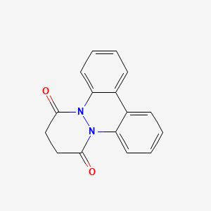 molecular formula C16H12N2O2 B12796135 7,8-Dihydrobenzo(c)pyridazino(1,2-a)cinnoline-6,9-dione CAS No. 70526-01-1