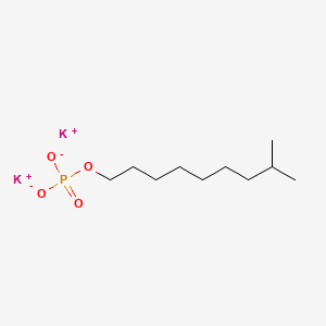 molecular formula C10H21K2O4P B12796218 Phosphoric acid, isodecyl ester, potassium salt CAS No. 68758-78-1