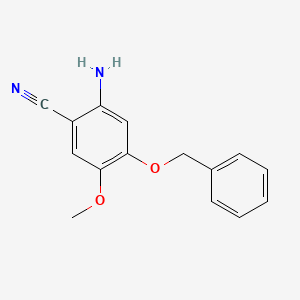 2-Amino-4-(benzyloxy)-5-methoxybenzonitrile