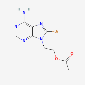 molecular formula C9H10BrN5O2 B1279627 2-(6-氨基-8-溴-9H-嘌呤-9-基)乙酸乙酯 CAS No. 874903-79-4