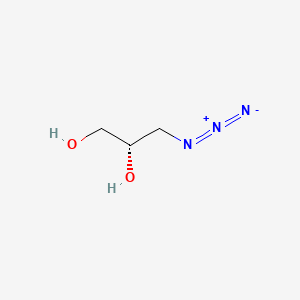 molecular formula C3H7N3O2 B12796310 (S)-3-Azido-1,2-propanediol CAS No. 85820-84-4