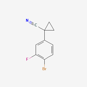 1-(4-Bromo-3-fluorophenyl)cyclopropane-1-carbonitrile