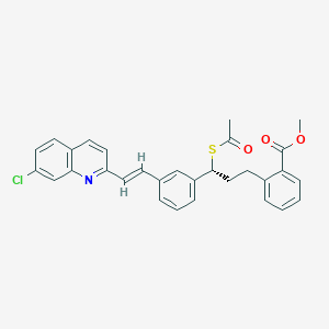 Methyl 2-[(3R)-3-acetylsulfanyl-3-[3-[(E)-2-(7-chloroquinolin-2-yl)ethenyl]phenyl]propyl]benzoate