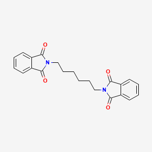 molecular formula C22H20N2O4 B12796351 2-[6-(1,3-Dioxoisoindol-2-yl)hexyl]isoindole-1,3-dione CAS No. 10513-98-1