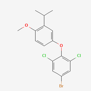 5-Bromo-1,3-dichloro-2-(3-isopropyl-4-methoxyphenoxy)benzene