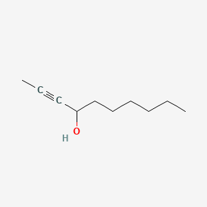 molecular formula C10H18O B12796380 Dec-2-yn-4-ol CAS No. 71393-77-6