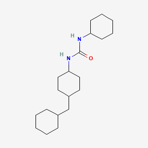 molecular formula C20H36N2O B12796402 1-Cyclohexyl-3-((Z)-4-(cyclohexylmethyl)cyclohexyl)urea CAS No. 102433-07-8