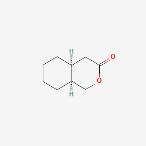 molecular formula C9H14O2 B12796452 (4aS,8aS)-octahydro-3H-isochromen-3-one CAS No. 131647-21-7