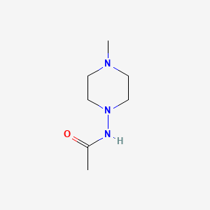 molecular formula C7H15N3O B12796504 N-(4-Methyl-1-piperazinyl)acetamide CAS No. 34924-88-4