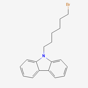molecular formula C18H20BrN B1279653 9-(6-溴己基)-9H-咔唑 CAS No. 94847-10-6