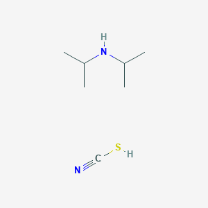 molecular formula C7H16N2S B12796548 N-propan-2-ylpropan-2-amine; thiocyanic acid CAS No. 22793-69-7