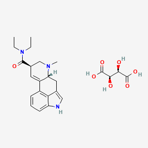 molecular formula C24H31N3O7 B12796553 Lysergide tartrate CAS No. 15232-63-0