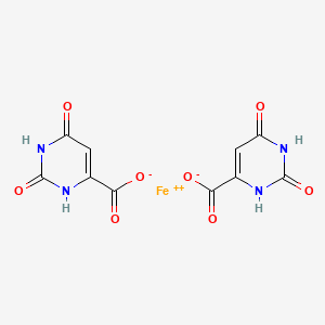 molecular formula C10H6FeN4O8 B12796575 Ferrous orotate CAS No. 94333-36-5