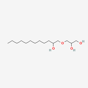 molecular formula C15H32O4 B12796580 3-[(2-Hydroxydodecyl)oxy]propane-1,2-diol CAS No. 2984-32-9