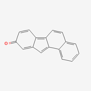 molecular formula C17H10O B12796601 9H-Benzo(a)fluoren-9-one CAS No. 109241-57-8