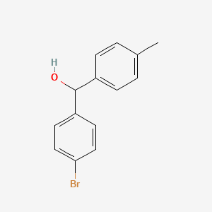 molecular formula C14H13BrO B1279669 (4-Bromophenyl)(4-methylphenyl)methanol CAS No. 29334-17-6