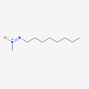 molecular formula C9H20N2O B12796691 Diazene, methyloctyl-, 2-oxide CAS No. 54912-32-2