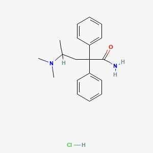 molecular formula C19H25ClN2O B12796717 Aminopentamide hydrochloride CAS No. 2019-75-2