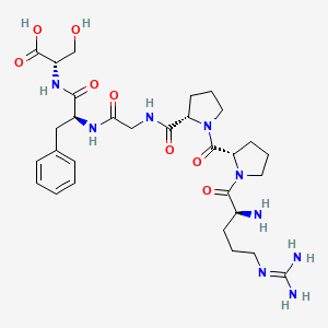 molecular formula C30H45N9O8 B1279673 Bradykinin (1-6) 