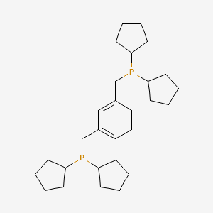 B1279674 1,3-Bis((dicyclopentylphosphino)methyl)benzene CAS No. 255874-48-7
