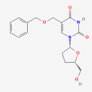 molecular formula C17H20N2O5 B12796786 5-Benzyloxymethyl-2',3'-dideoxyuridine CAS No. 133697-44-6