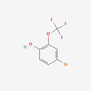 molecular formula C7H4BrF3O2 B1279690 4-Bromo-2-(trifluoromethoxy)phenol CAS No. 690264-39-2