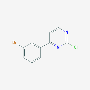 molecular formula C10H6BrClN2 B1279692 4-(3-Bromophenyl)-2-chloropyrimidine CAS No. 499195-47-0