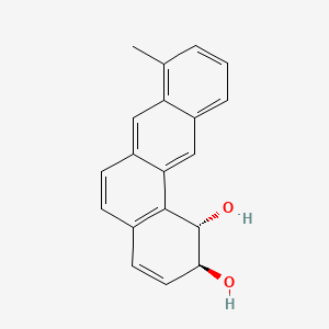 molecular formula C19H16O2 B12796934 Benz(a)anthracene-1,2-diol, 1,2-dihydro-8-methyl-, trans- CAS No. 84189-35-5