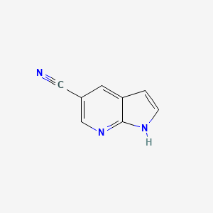 molecular formula C8H5N3 B1279696 1H-Pyrrolo[2,3-b]pyridine-5-carbonitrile CAS No. 517918-95-5