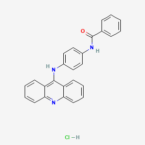 molecular formula C26H20ClN3O B12797005 Benzanilide, 4'-(9-acridinylamino)-, hydrochloride CAS No. 37045-76-4