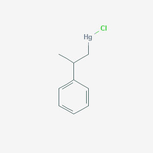 molecular formula C9H11ClHg B12797198 Chloro(2-phenylpropyl)mercury CAS No. 27190-78-9