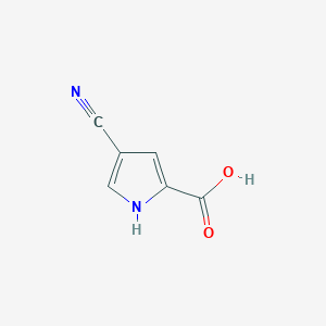molecular formula C6H4N2O2 B1279724 4-cyano-1H-pyrrole-2-carboxylic Acid CAS No. 80242-24-6
