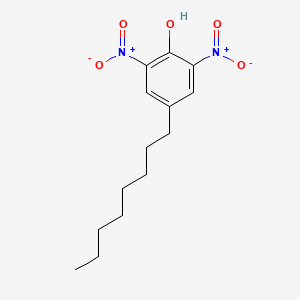 molecular formula C14H20N2O5 B12797242 2,6-Dinitro-4-octylphenol CAS No. 4097-33-0