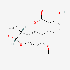 molecular formula C17H14O6 B12797265 Aflatoxicol B CAS No. 61740-00-9
