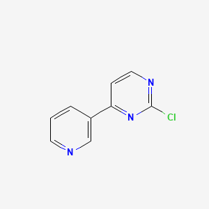 molecular formula C9H6ClN3 B1279729 2-Chloro-4-(pyridin-3-yl)pyrimidine CAS No. 483324-01-2