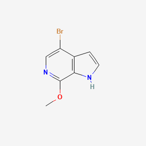 molecular formula C8H7BrN2O B1279732 4-bromo-7-methoxy-1H-pyrrolo[2,3-c]pyridine CAS No. 425380-37-6