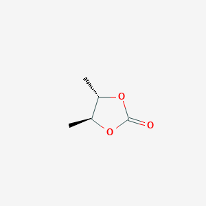 molecular formula C5H8O3 B12797399 Trans-2,3-Butylene carbonate CAS No. 65941-76-6