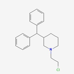 molecular formula C20H24ClN B12797401 1-(2-Chloroethyl)-3-diphenylmethylpiperidine, (+)- CAS No. 802278-62-2