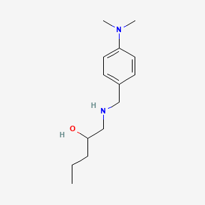 molecular formula C14H24N2O B12797409 1-((4-(Dimethylamino)benzyl)amino)-2-pentanol CAS No. 5330-50-7