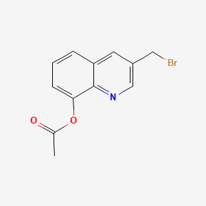 3-(Bromomethyl)quinolin-8-yl acetate