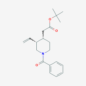 molecular formula C20H27NO3 B1279743 N-Benzoylmeroquinene tert-Butyl Ester CAS No. 52346-13-1